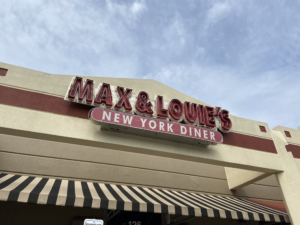Sign of Max and Louie’s New York Diner in San Antonio.