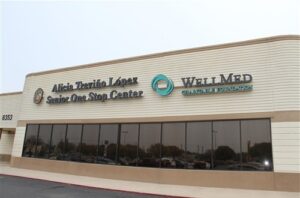 Outside view of the Alicia Treviño Senior Center in San Antonio