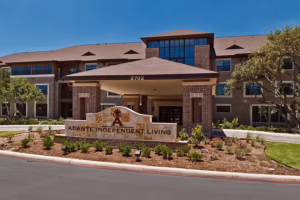 Front view and sign of the Adante Assisted Living Memory Care