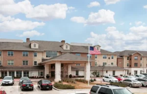 Entrance of the Emerald Oaks Retirement Resort