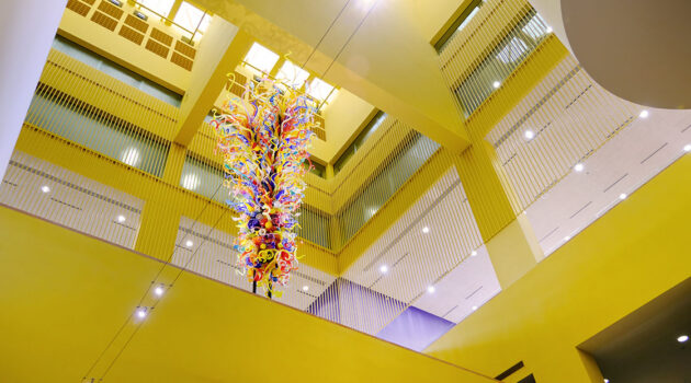 Inside of Central library in San Antonio.